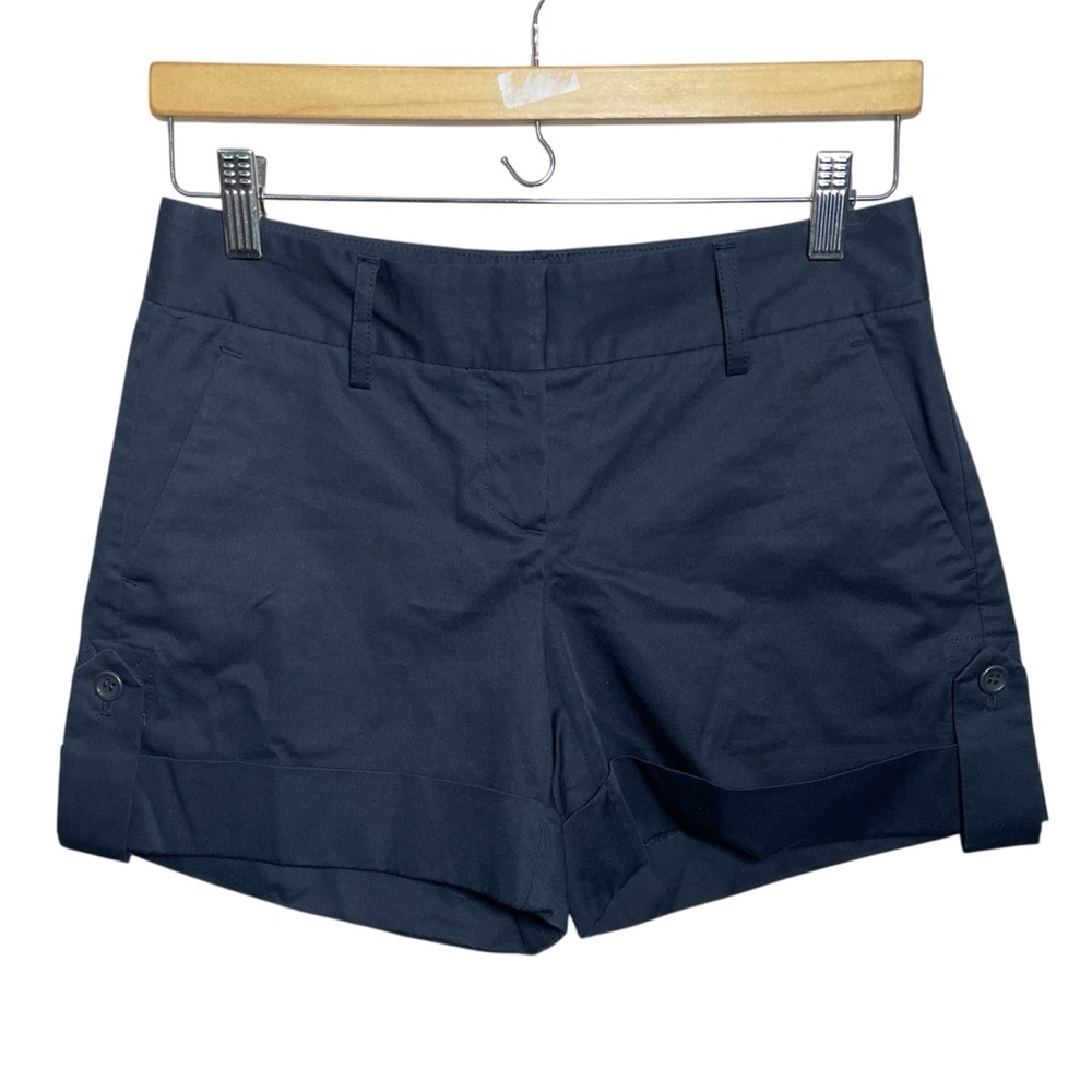 Theory Shorts cuffed botton with button detail